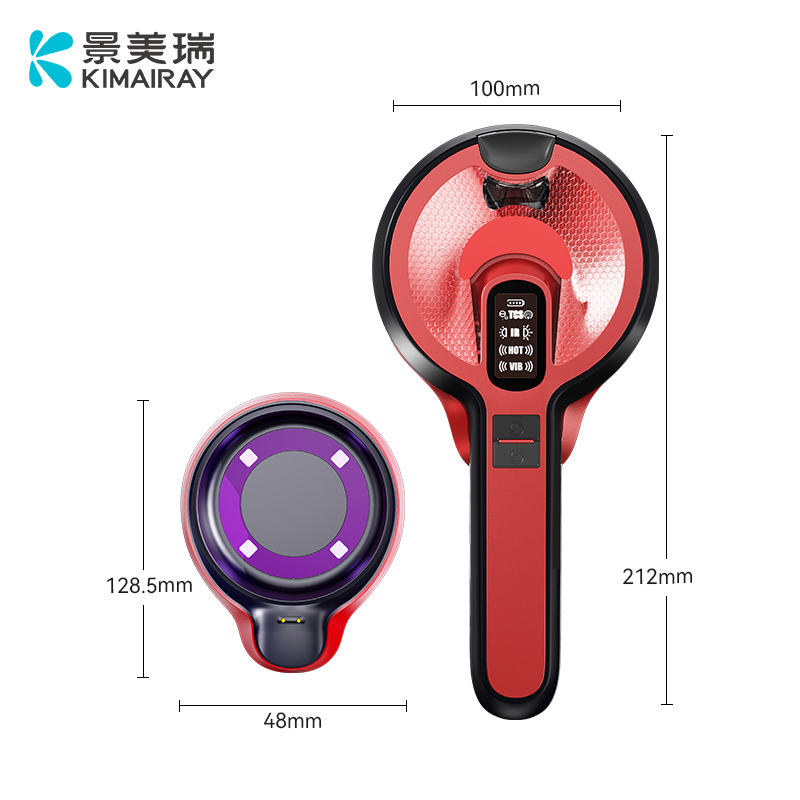 新款头部按摩红外光波震动梳